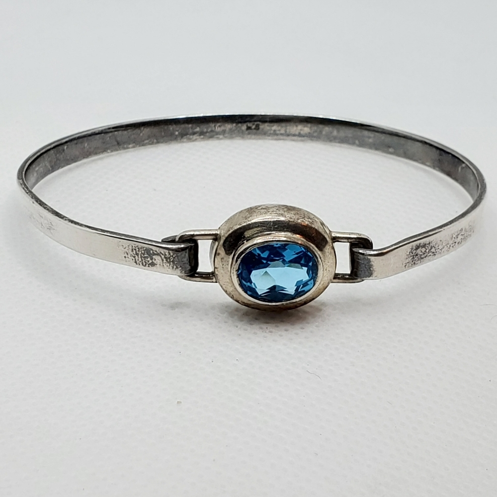 SOLD DONT PURCHASE Blue topaz cuff bracelet